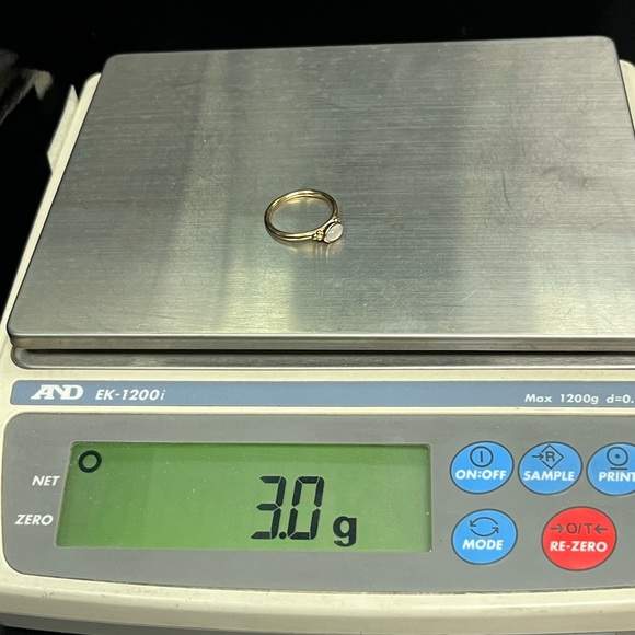 PANDORA 14K Yellow Gold Horizon Chalcedony Cabochon Ring - Picture 5 of 7